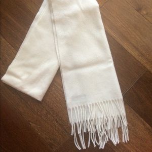 Off white cashmere scarf